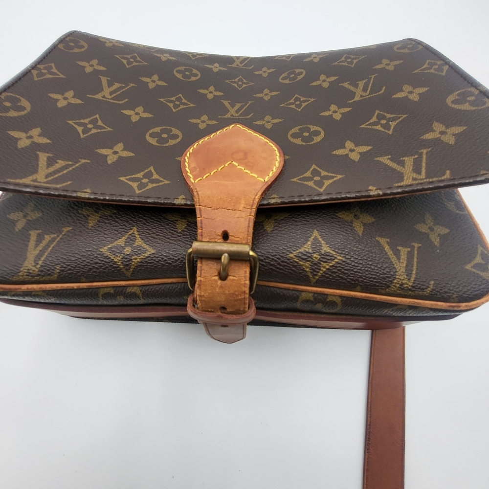 Louis VuittonMonogram Cartouchiere GM Cross Body Bag..Authentic w/COA. - Picture 16 of 16